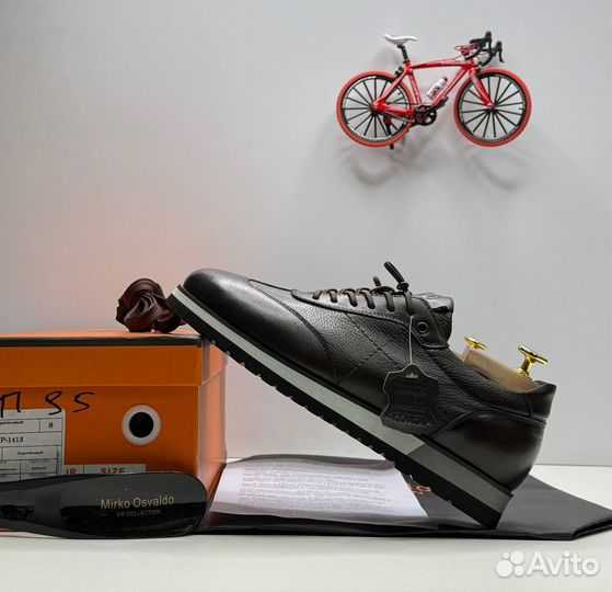 Мужские кожаные ботинки туфли