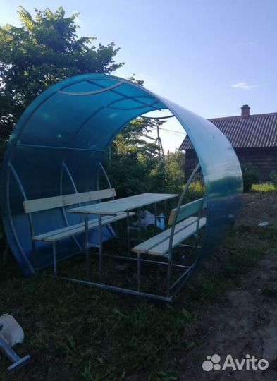 Беседки на дачу из поликарбоната