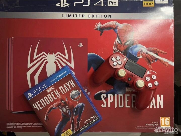 Лимитированная PS4 PRO Человек паук