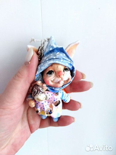 Ёлочная игрушка, ручная работа