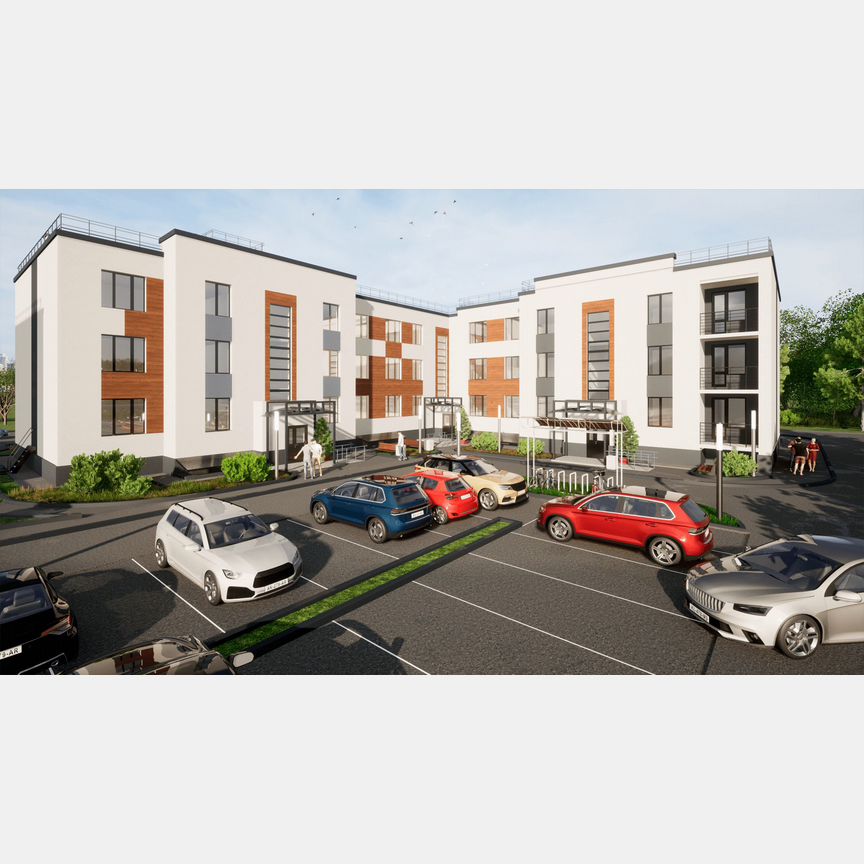 2-к. квартира, 64,4 м², 3/3 эт.