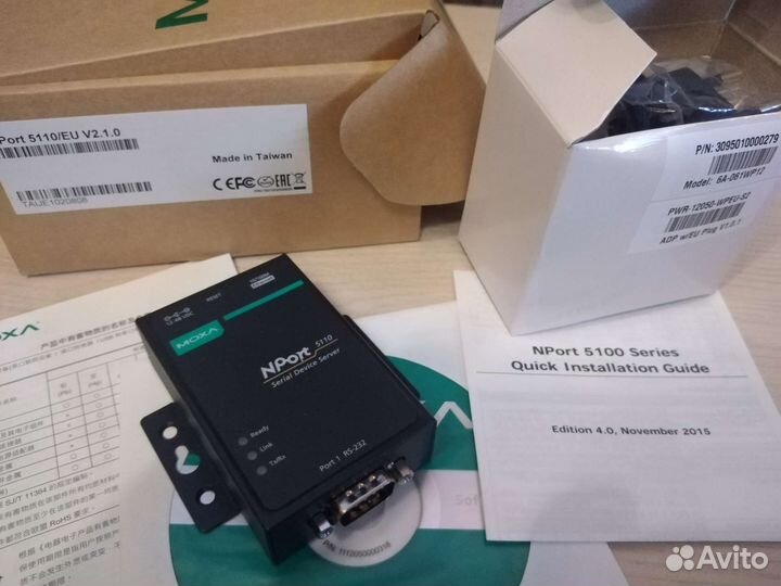 NPort 5110 1-портовый асинхронный сервер RS-232