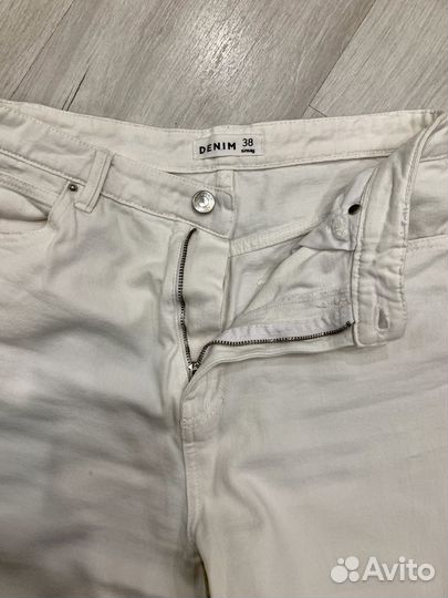 Джинсы широкие 38