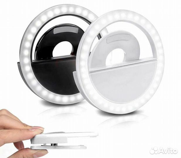 Кольцевая лампа с креплением на смартфоне DF LED-0