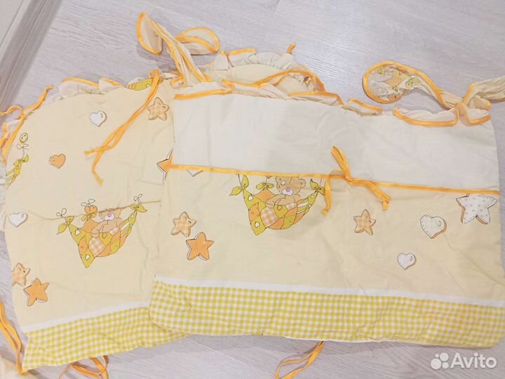 Бортики в кроватку. Ткань хлопок