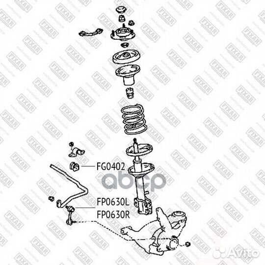 Тяга стабилизатора передняя правая перед прав