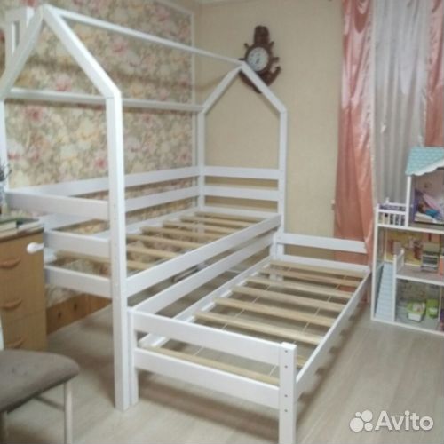 Детская кровать из березы для 2-х детей