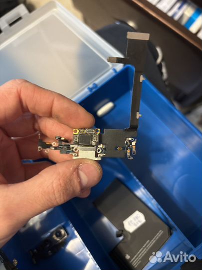 Нижний шлейф iPhone 11 pro снятый