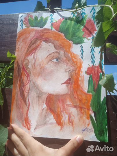 Картина интерьерная девушка