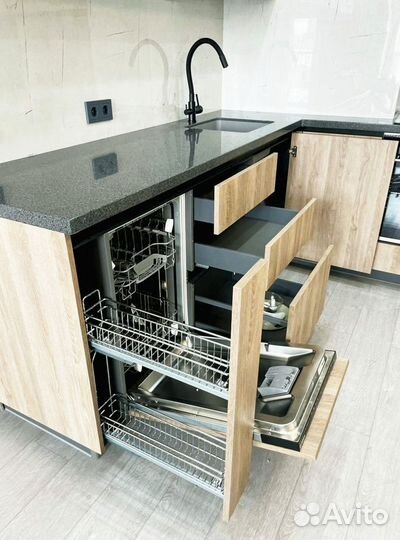 Изготовление угловой кухни по дизайн-проекту