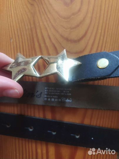 Ремень кожа S Colins со звёздами