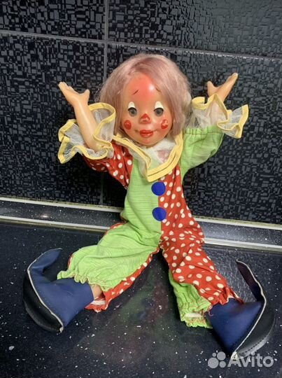 «Кукла клоун СССР», петрушка-скоморох-клоун