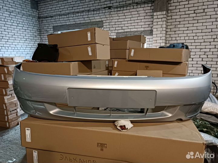 Бампер калина перед серебристый (рислинг) 610