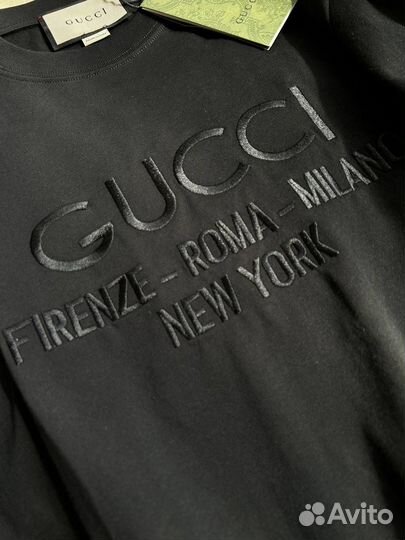 Футболка gucci белая и черная