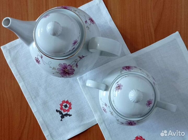 Чайник заварной СССР. Сахарница СССР. Винтажные