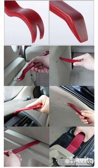 Лопатки для снятия обшивки, клипс