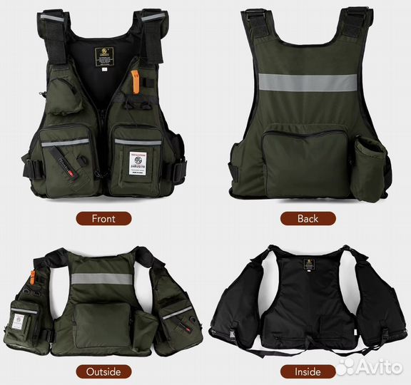 Жилет для рыбалки jarusite новый