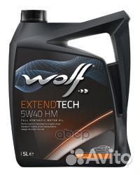 Масло 5W40 extendtech HM SN/CF 5л 5W40 Wolf