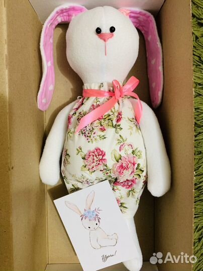 Зайчик из флиса Игрушка для малыша