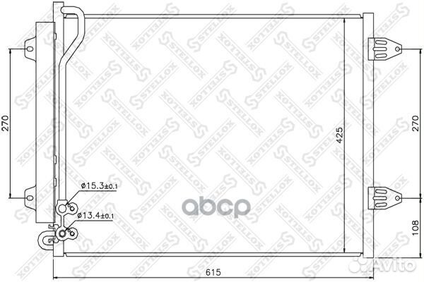 Радиатор конд. VW Passat 1.6/1.9TDi/2.0TDi 05