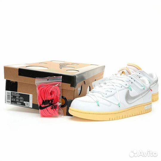 Кроссовки nike dunk low off-white lot 1 of 50