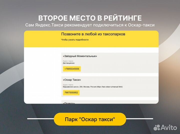 Продается таксопарк прибыль 1 000 000р+/мес
