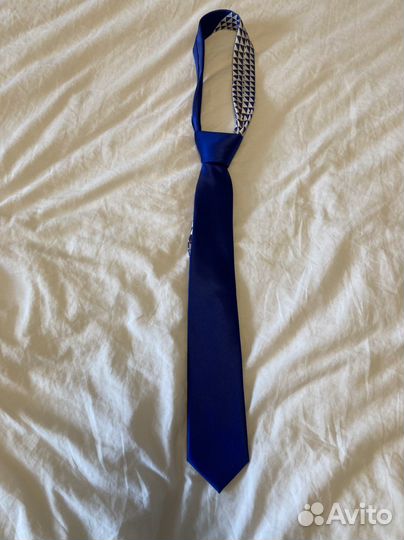 Галстук фиолетовый, синий, красный