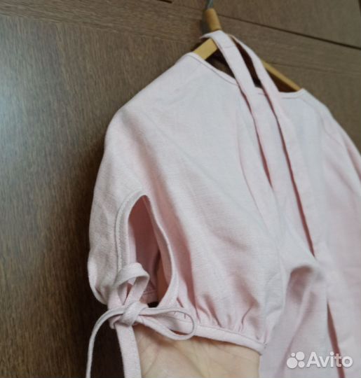 Льняное платье с вышивкой. СССР