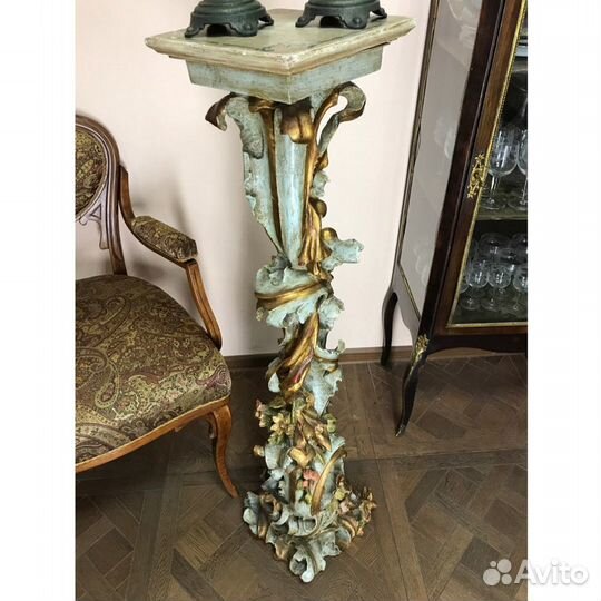 Старинная жардиньерка подставка под цветы