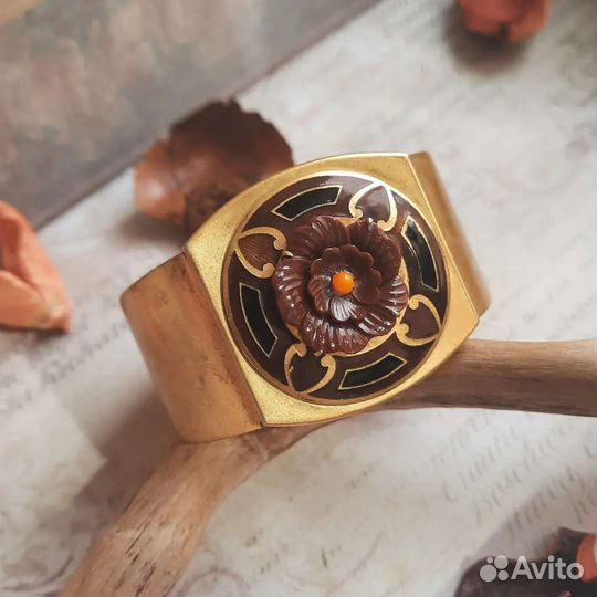 Винтажный браслет манжета.Франция