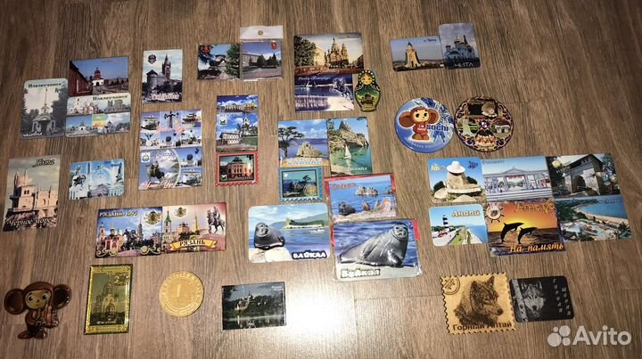 78 магнитов с разных городов