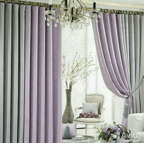 Шторы с тюлью новые