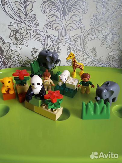 Lego Duplo, Лего дупло зоопарк, панда, животные