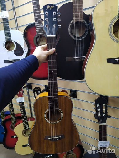 Акустическая гитара flight TR-1000 teak