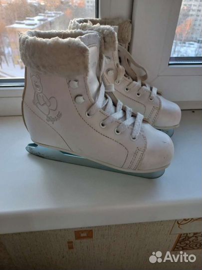 Коньки с двойным лезвием 31 р-р