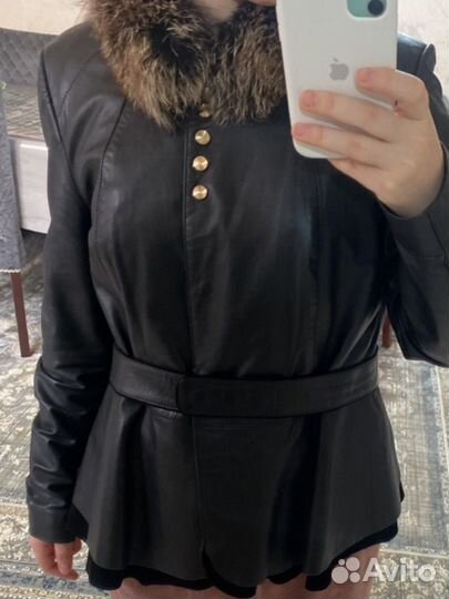 Куртка кожаная женская