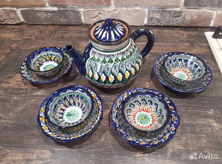 Посуда узбекская, ляган, пиала, коса