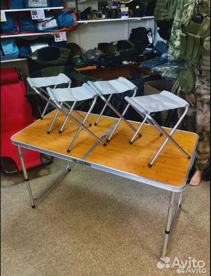 Стол раскладной туристический, со стульями