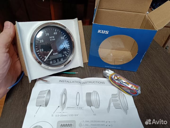 Тахометр лодочный KUS