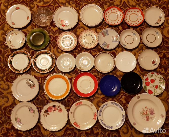 Тарелки и блюдца СССР:вербилки,лфз, буди, дулево,б
