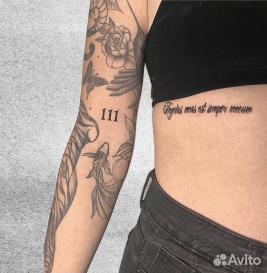 Модель на тату бесплатно/ тату за расходники