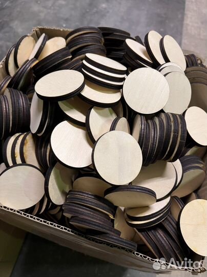 Заготовки для рукоделия из дерева,кольца,шайбы