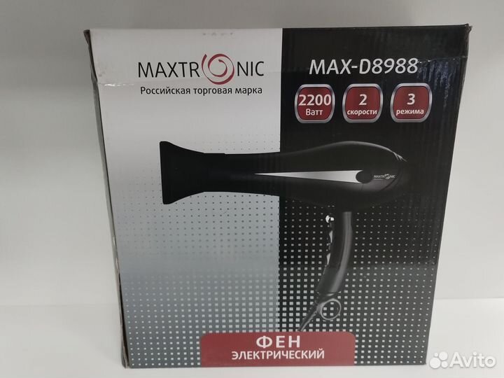 Фен maxtronic MAX-D8988(и72)