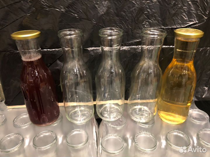 Бутылка стеклянная 1 литр для вина и соков