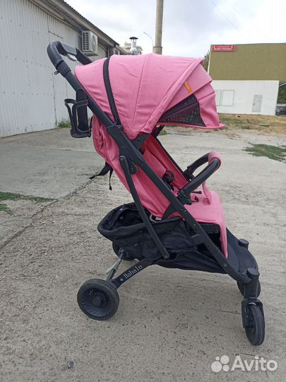 Коляска Babalo Yoya Plus 4 розовая черная рама б/у