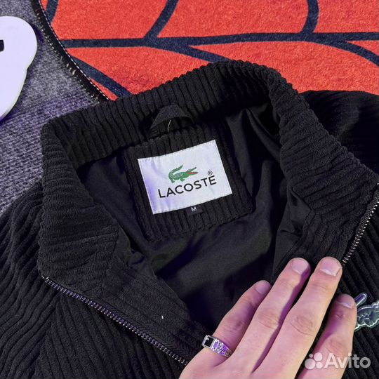Весенняя вельветовая куртка Lacoste