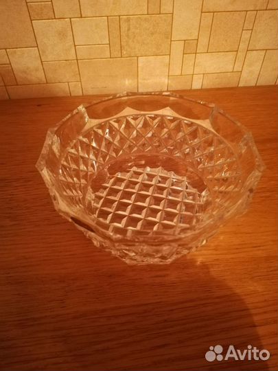 Вазочка-салатник хрустальная Bohemia