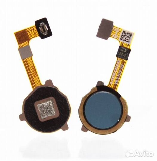 Шлейф Realme C21 Сканер отпечатка Голубой