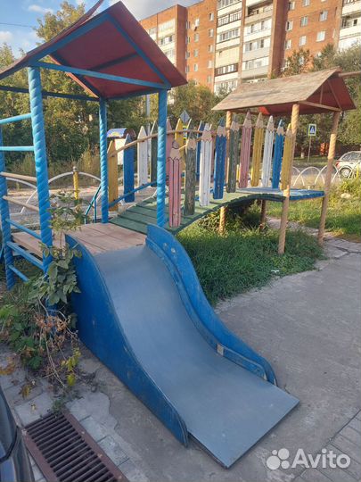 Детская горка уличная бу