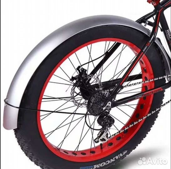 Крылья для фэтбайка хром